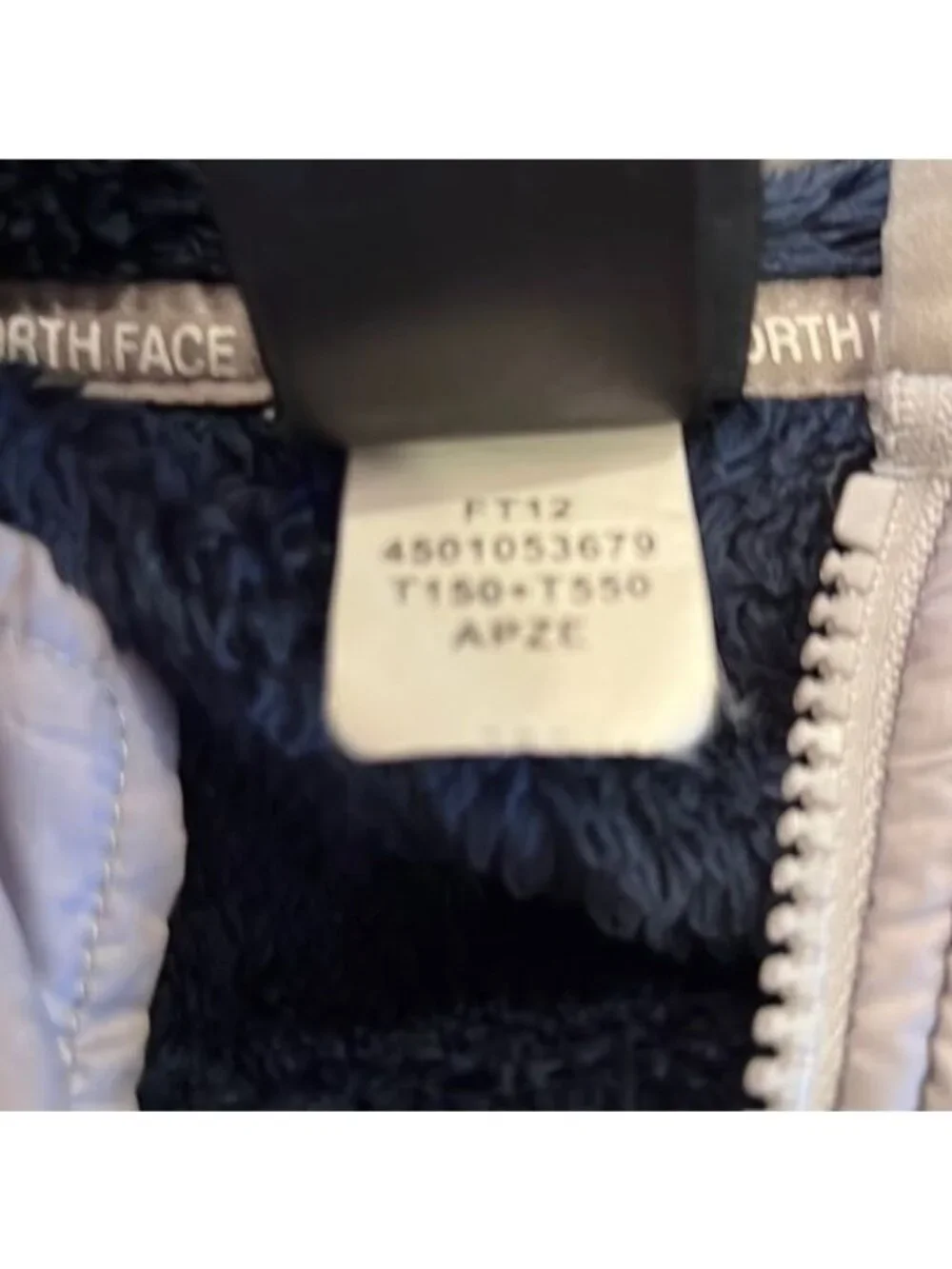 he North Face Jacket OSO Hoodie Girls Size Large 14/16 Dark Blue Grey Accents